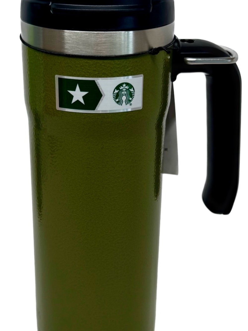 Starbucks Olive Green Stainless Steel Mug with Handle